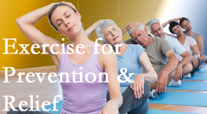 Rosenberg Wellness Center recommends exercise as a key part of the back pain and neck pain treatment plan for relief and prevention.