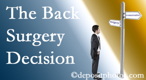 New York City back surgery for a disc herniation is an option to be carefully studied before a decision is made to proceed. 