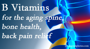 Rosenberg Wellness Center presents new research regarding B vitamins and their value in supporting bone health and back pain management.