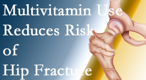 Rosenberg Wellness Center shares new research that shows a reduction in hip fracture by those taking multivitamins.