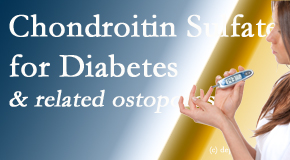 Rosenberg Wellness Center shares new info on the benefits of chondroitin sulfate for diabetes management of its inflammatory and osteoporotic aspects.