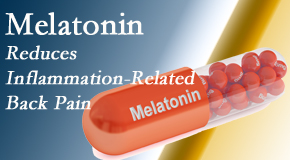 Rosenberg Wellness Center shares new findings that melatonin interrupts the inflammatory process in disc degeneration that causes back pain.