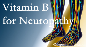 Rosenberg Wellness Center recognizes the benefits of nutrition, especially vitamin B, for neuropathy pain along with spinal manipulation.