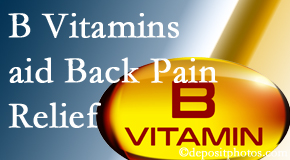 Rosenberg Wellness Center may include B vitamins in the New York City chiropractic treatment plan of back pain sufferers. 