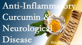 Rosenberg Wellness Center presents recent findings on the benefit of curcumin on inflammation reduction and even neurological disease containment.