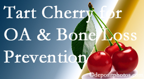 Rosenberg Wellness Center shares that tart cherries may improve bone health and prevent osteoarthritis.