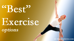 Rosenberg Wellness Center applauds the question from our back pain sufferers who want to know which exercise is best to get rid of pain: Pilates, yoga, strength, core, aerobic, etc.?