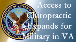 New York City chiropractic care helps relieve spine pain and back pain for many locals, and its availability for veterans and military personnel increases in the VA to help more. 