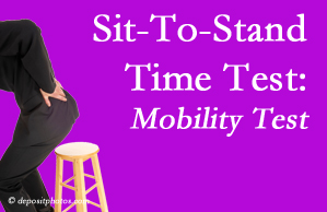 New York City chiropractic patients are encouraged to check their mobility via the sit-to-stand test…and improve mobility by doing it!