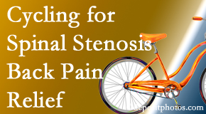 Rosenberg Wellness Center encourages exercise like cycling for back pain relief from lumbar spine stenosis.