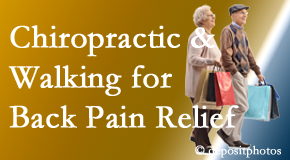 Rosenberg Wellness Center encourages walking for back pain relief along with chiropractic treatment to maximize distance walked.