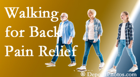 Rosenberg Wellness Center often recommends walking for New York City back pain sufferers.