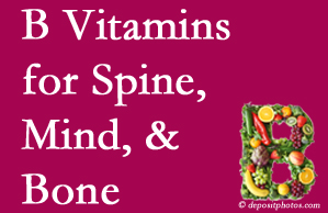 New York City bone, spine and mind benefit from B vitamin intake and exercise.