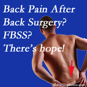 New York City chiropractic care has a treatment plan for relieving post-back surgery continued pain (FBSS or failed back surgery syndrome).