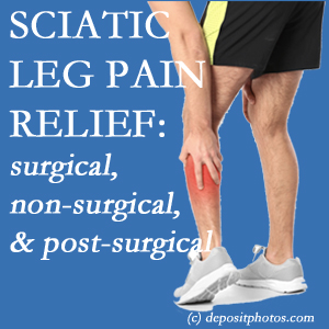 The New York City chiropractic relieving care of sciatic leg pain works non-surgically and post-surgically for many sufferers.