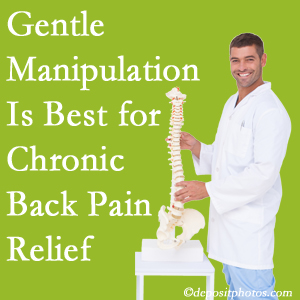 Gentle New York City chiropractic treatment of chronic low back pain is best. 