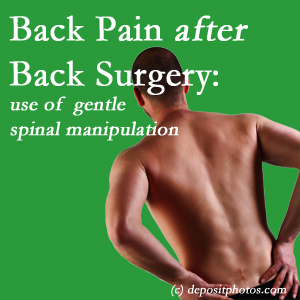 picture of a New York City spinal manipulation for back pain after back surgery