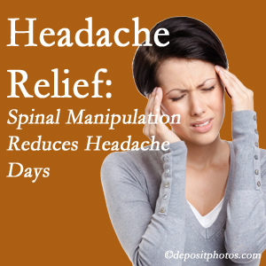 New York City chiropractic care at Rosenberg Wellness Center may reduce headache days each month.