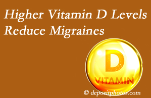 Rosenberg Wellness Center shares a new study that higher Vitamin D levels may reduce migraine headache incidence.