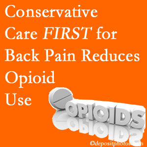 Rosenberg Wellness Center provides chiropractic treatment as an option to opioids for back pain relief.