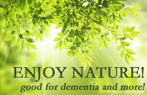 Rosenberg Wellness Center encourages our chiropractic patients to enjoy some time in nature! Interacting with nature is good for young and old alike, inspires independence, pleasure, and for dementia sufferers quite possibly even memory-triggering.